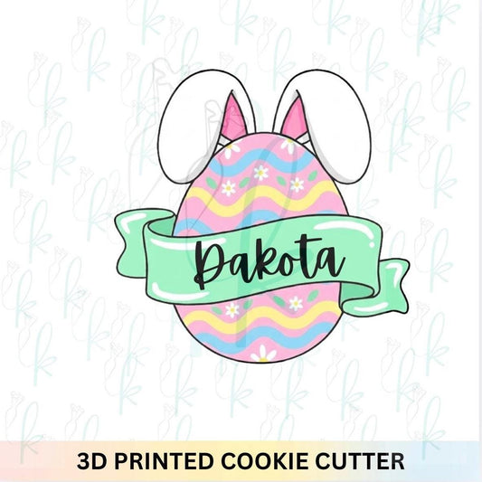 Bunny Ears Egg Plaque Cookie Cutter