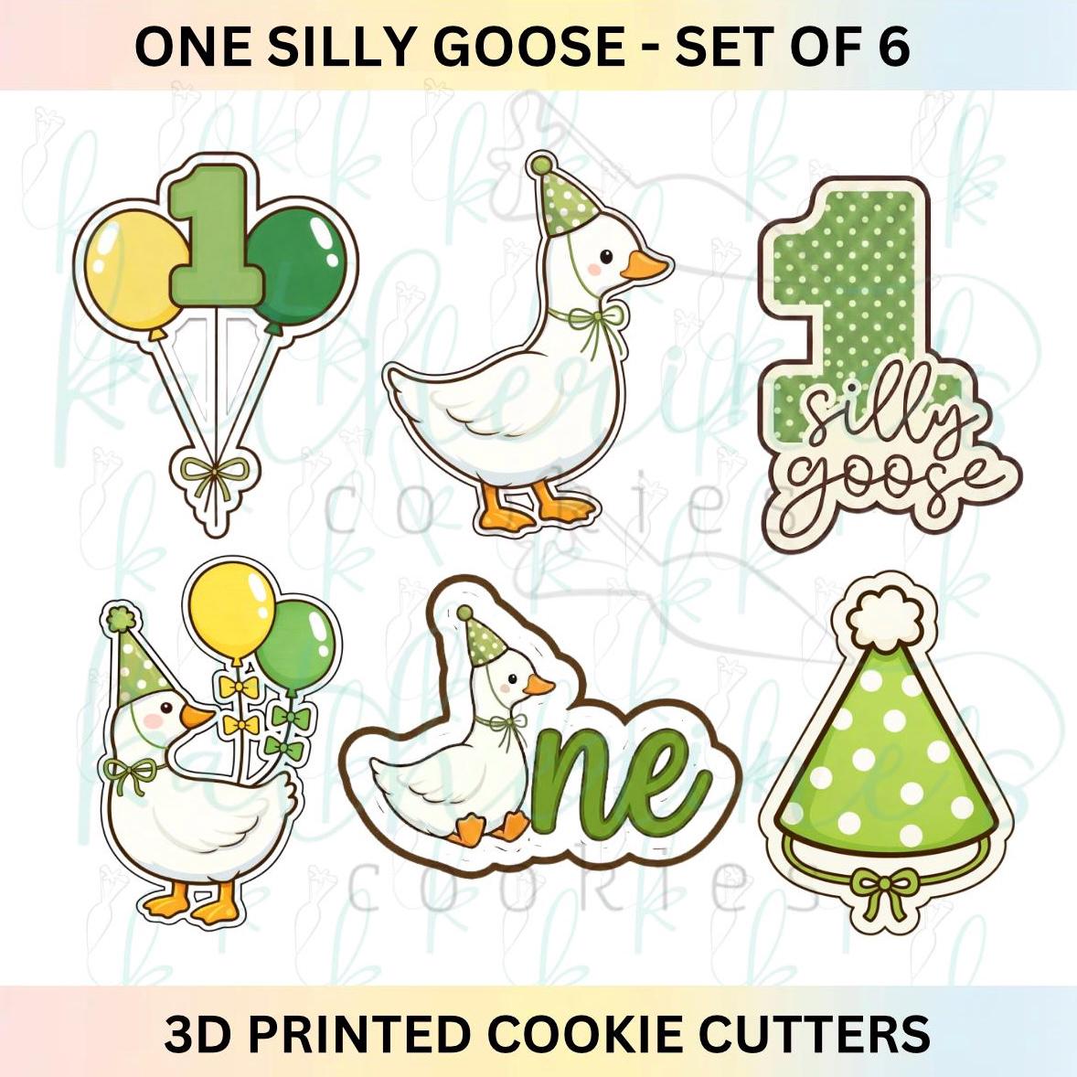 One Silly Goose - Set of 6 Cookie Cutters