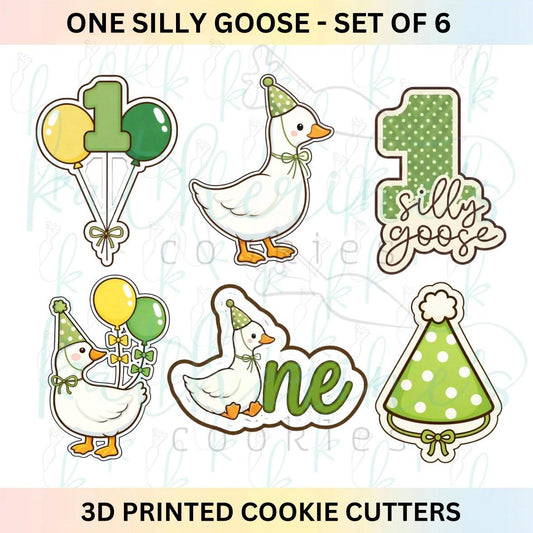 One Silly Goose - Set of 6 Cookie Cutters