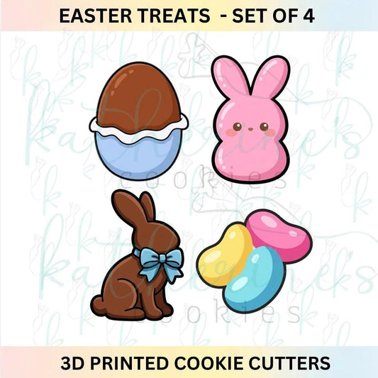 Easter Basket Treats - Set of 4 3D Printed Cookie Cutters