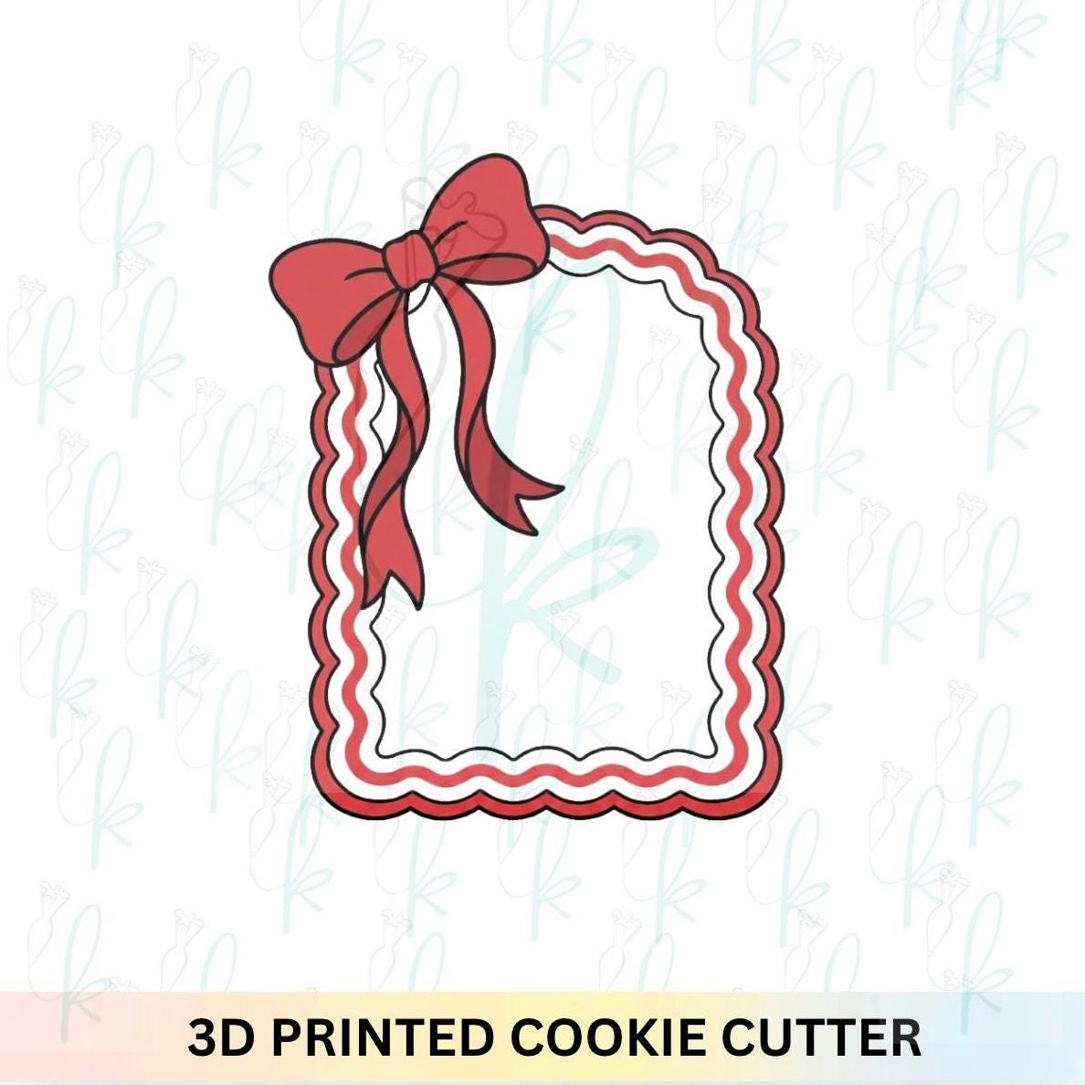 Wavy Bow Arch Plaque Cookie Cutter