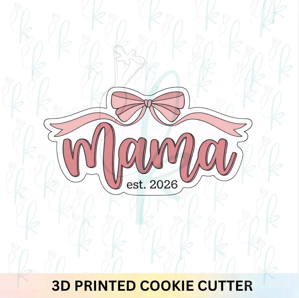 Mama Est. Plaque Cookie Cutter
