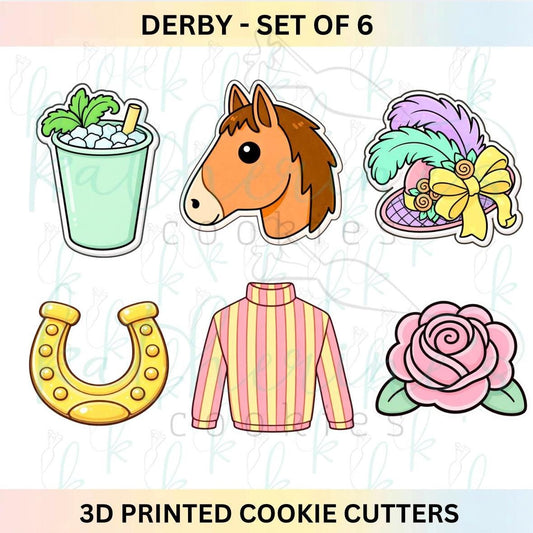 Derby - Set of 6 Cookie Cutters