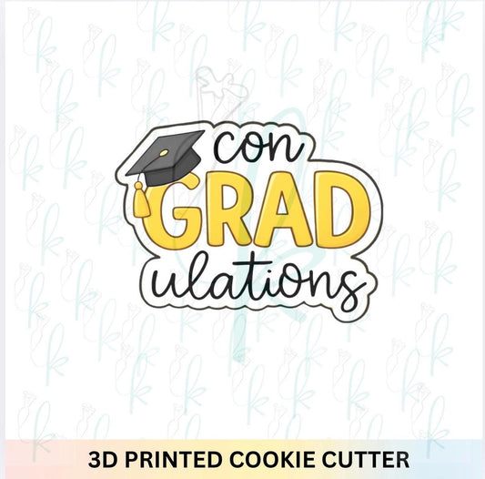 Con-GRAD-ulations Plaque Cookie Cutter