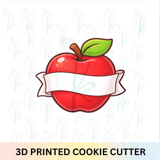 Apple Banner Cookie Cutter