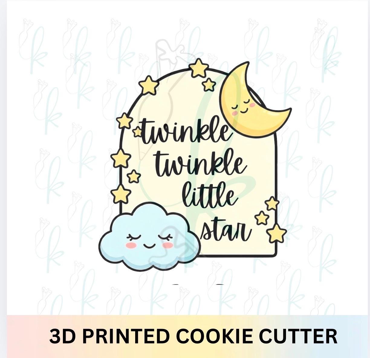 Moon and Stars Arch Plaque Cookie Cutter