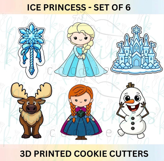 Ice Princess - Set of 6 Cookie Cutters