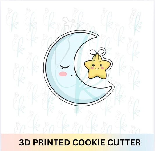 Moon and Star Cookie Cutter