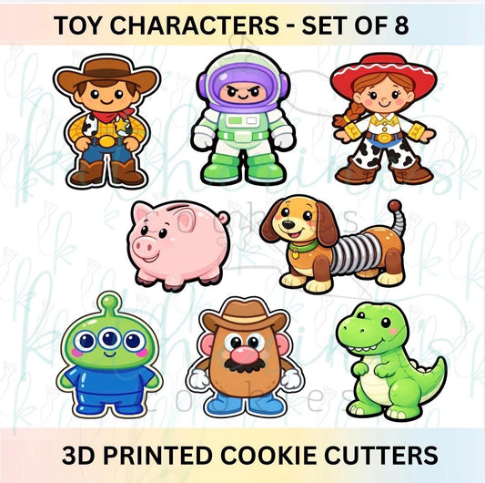 Toy Characters - Set of 8 Cookie Cutters