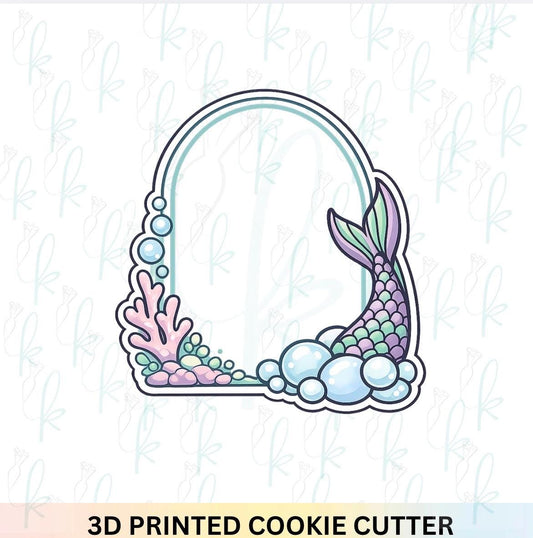 Mermaid Arch Plaque Cookie Cutter