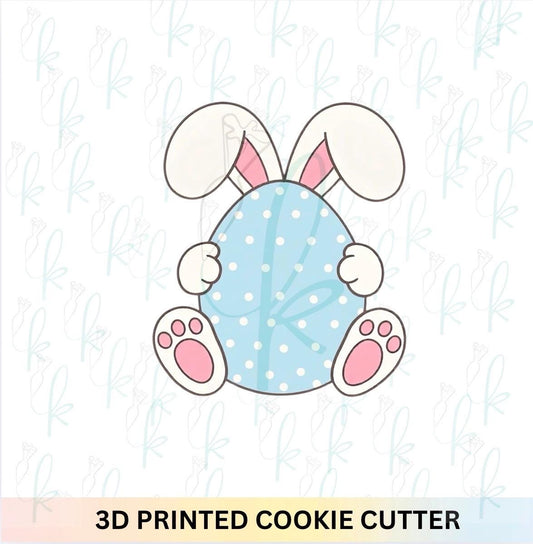 Sitting Bunny Egg Plaque Cookie Cutter
