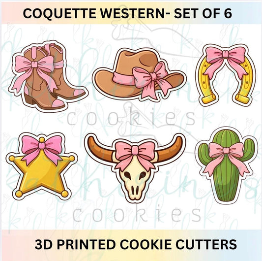 Coquette Western - Set of 6 Cookie Cutters